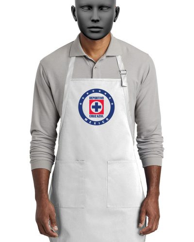 Full-Length Two-Pocket Bib Apron A600 (Cruz Azul)