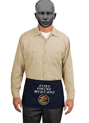 Waist Apron with Pockets A515 (PURO PINCHE MEXICANO)