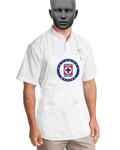 Medium-Length Apron with Pouch Pockets A510 (Cruz Azul)
