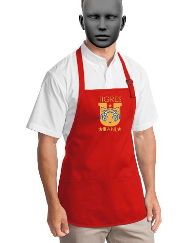 Medium-Length Apron with Pouch Pockets A510 (TIGRES)